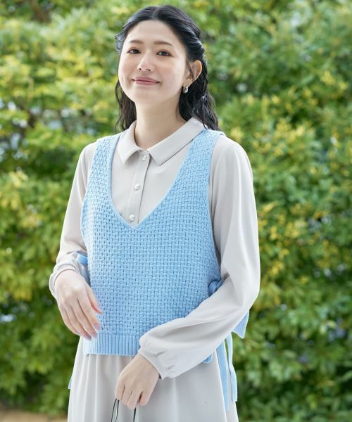 CARA O CRUZ / キャラ・オ・クルス その他小物 | Vネックのニットベスト | 詳細6