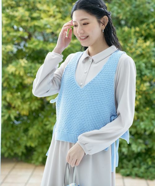 CARA O CRUZ / キャラ・オ・クルス その他小物 | Vネックのニットベスト | 詳細7