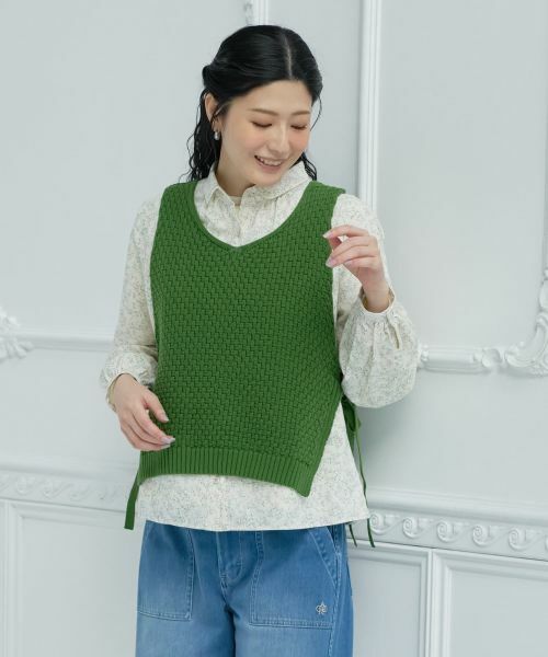 CARA O CRUZ / キャラ・オ・クルス その他小物 | Vネックのニットベスト | 詳細8