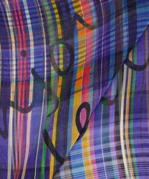 CARA O CRUZ / キャラ・オ・クルス バンダナ・スカーフ | シルクチェックストール | 詳細1