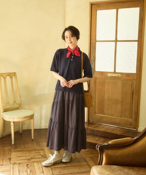 CARA O CRUZ / キャラ・オ・クルス ポロシャツ | スカラップ襟ニットポロシャツ | 詳細6