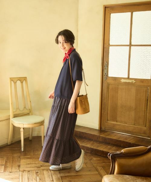 CARA O CRUZ / キャラ・オ・クルス ポロシャツ | スカラップ襟ニットポロシャツ | 詳細8