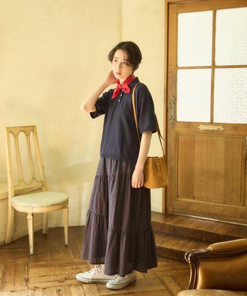 CARA O CRUZ / キャラ・オ・クルス ポロシャツ | スカラップ襟ニットポロシャツ | 詳細9