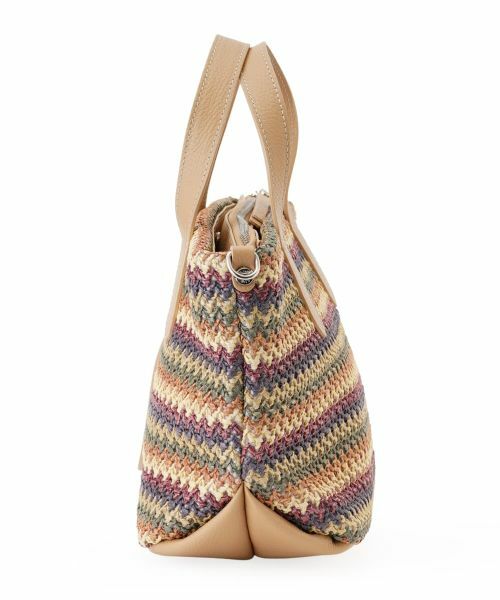 CARA O CRUZ / キャラ・オ・クルス ハンドバッグ | マルチボーダー雑材バッグ【ROSSI】 | 詳細4