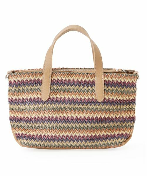 CARA O CRUZ / キャラ・オ・クルス ハンドバッグ | マルチボーダー雑材バッグ【ROSSI】 | 詳細5