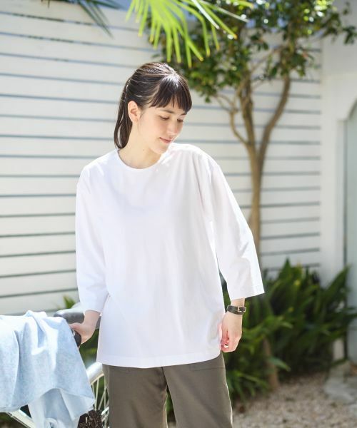 CARA O CRUZ / キャラ・オ・クルス Tシャツ | 【UVケア 接触冷感 吸水速乾】ショルダーボタンカットソー | 詳細5