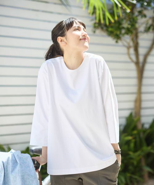 CARA O CRUZ / キャラ・オ・クルス Tシャツ | 【UVケア 接触冷感 吸水速乾】ショルダーボタンカットソー | 詳細6