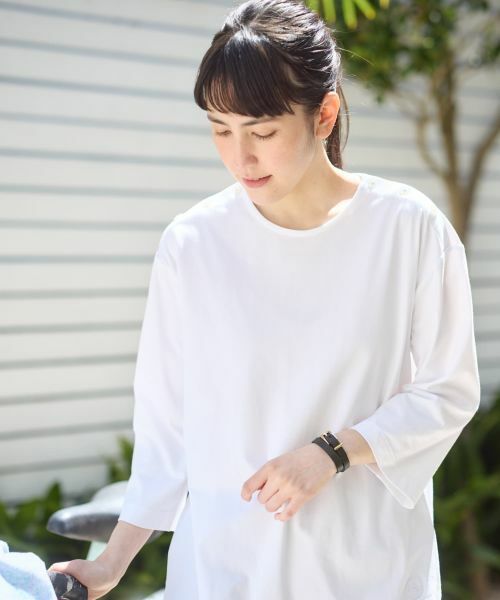 CARA O CRUZ / キャラ・オ・クルス Tシャツ | 【UVケア 接触冷感 吸水速乾】ショルダーボタンカットソー | 詳細7