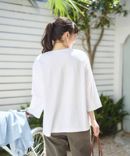 CARA O CRUZ / キャラ・オ・クルス Tシャツ | 【UVケア 接触冷感 吸水速乾】ショルダーボタンカットソー | 詳細9