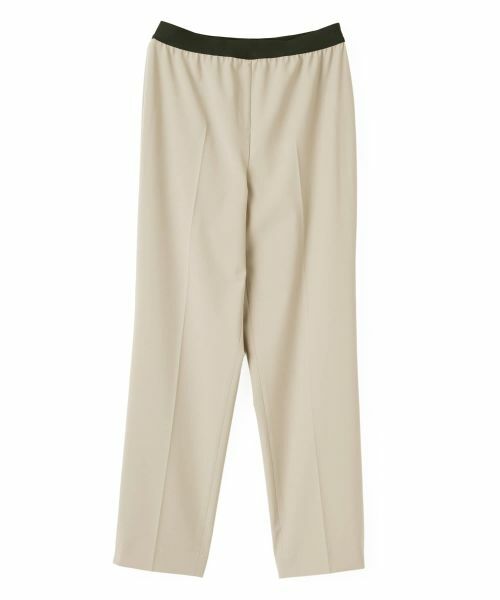 CARA O CRUZ / キャラ・オ・クルス その他パンツ | ウエストゴムテーパードパンツ（ベージュ）