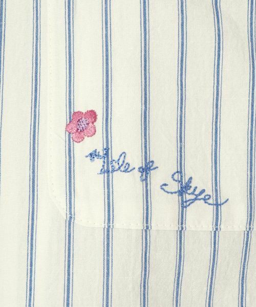 CARA O CRUZ / キャラ・オ・クルス シャツ・ブラウス | ストライプオープンカラーシャツ | 詳細1