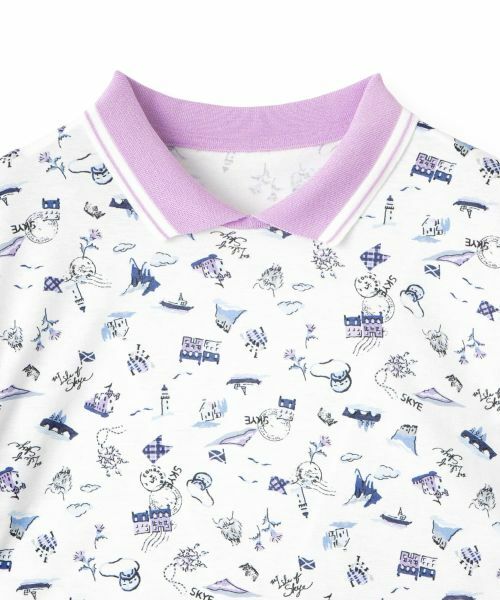 CARA O CRUZ / キャラ・オ・クルス カットソー | 【接触冷感】洗える 風景画ポロシャツ【産地ナブル】 | 詳細2