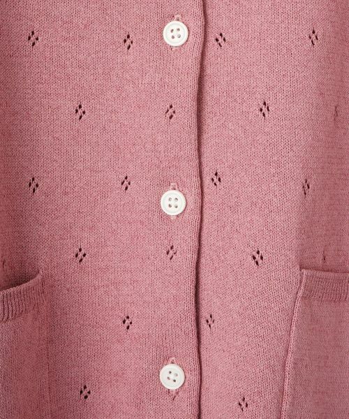 CARA O CRUZ / キャラ・オ・クルス カーディガン・ボレロ | レース襟パンチング柄カーディガン【CoC by CARA O CRUZ】 | 詳細1