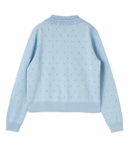 CARA O CRUZ / キャラ・オ・クルス カーディガン・ボレロ | レース襟パンチング柄カーディガン【CoC by CARA O CRUZ】 | 詳細3