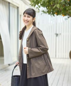 CARA O CRUZ / キャラ・オ・クルス テーラードジャケット | 【撥水 ストレッチ】フーデッドジャケット