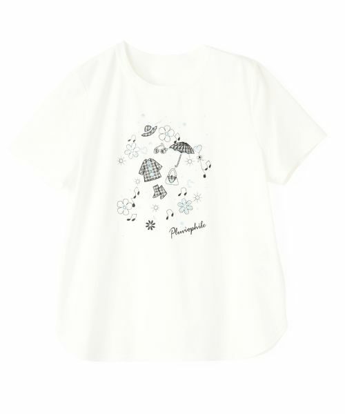 CARA O CRUZ / キャラ・オ・クルス カットソー | 【接触冷感】レインモチーフTシャツ | 詳細27