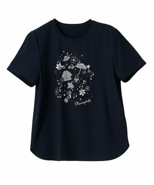 CARA O CRUZ / キャラ・オ・クルス カットソー | 【接触冷感】レインモチーフTシャツ | 詳細29