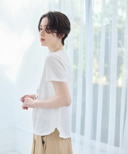 CARA O CRUZ / キャラ・オ・クルス カットソー | 【接触冷感】レインモチーフTシャツ | 詳細9