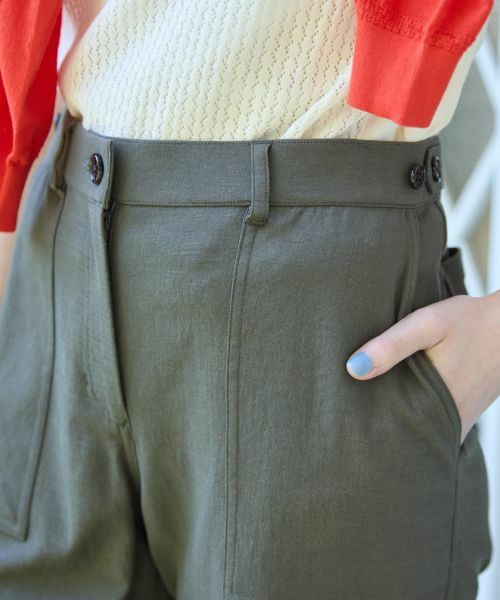 CARA O CRUZ / キャラ・オ・クルス その他パンツ | 洗える 2WAY裾ドロストパンツ | 詳細29