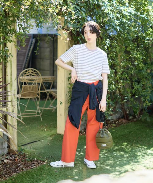 CARA O CRUZ / キャラ・オ・クルス Tシャツ | 接触冷感 洗える ボーダーTシャツ【CoC by CARA O CRUZ】 | 詳細10