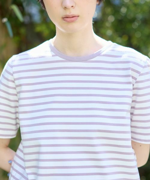 CARA O CRUZ / キャラ・オ・クルス Tシャツ | 接触冷感 洗える ボーダーTシャツ【CoC by CARA O CRUZ】 | 詳細14