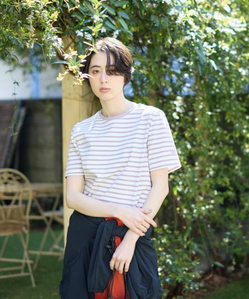 CARA O CRUZ / キャラ・オ・クルス Tシャツ | 接触冷感 洗える ボーダーTシャツ【CoC by CARA O CRUZ】 | 詳細2