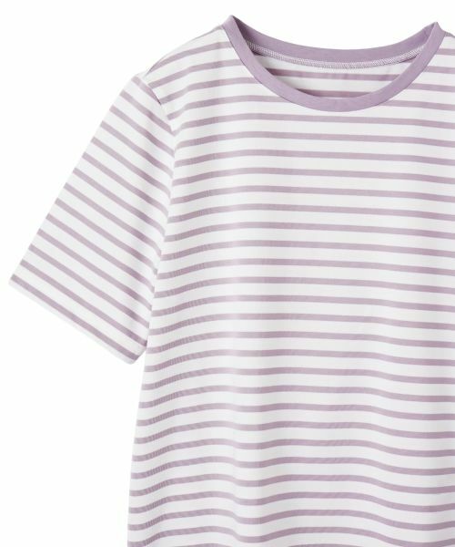 CARA O CRUZ / キャラ・オ・クルス Tシャツ | 接触冷感 洗える ボーダーTシャツ【CoC by CARA O CRUZ】 | 詳細22