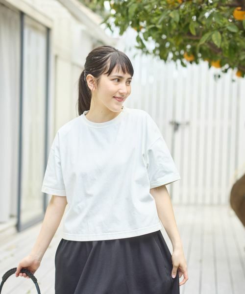 CARA O CRUZ / キャラ・オ・クルス Tシャツ | 【UVケア 吸水速乾】リラックスTシャツ（アイボリー）