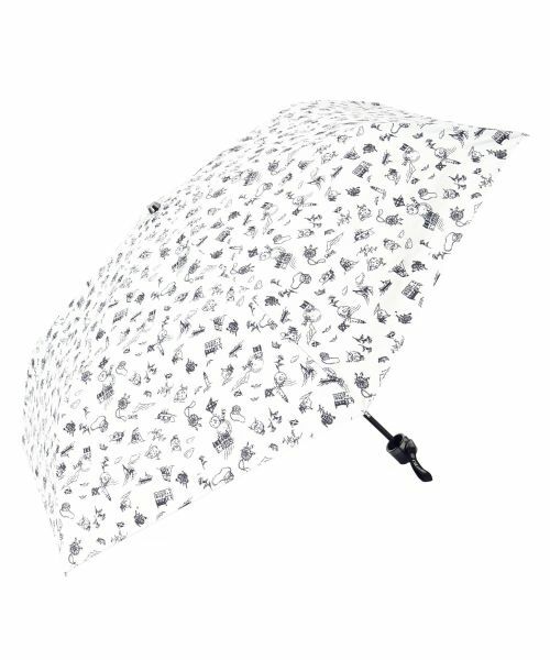 CARA O CRUZ / キャラ・オ・クルス 傘 | プリント晴雨兼用折り畳み傘（アイボリー）