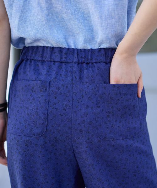 CARA O CRUZ / キャラ・オ・クルス その他パンツ | 洗える ボタニカル柄フレアパンツ【産地ナブル】 | 詳細20