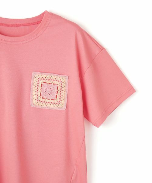 CARA O CRUZ / キャラ・オ・クルス Tシャツ | 【接触冷感】グラニースクエア風Tシャツ【CoC by CARA O CRUZ】 | 詳細4