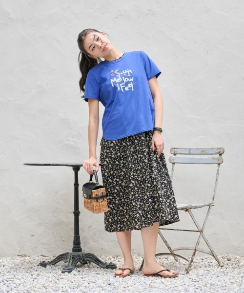 CARA O CRUZ / キャラ・オ・クルス カットソー | 【接触冷感】刺繍クルーネックTシャツ | 詳細15