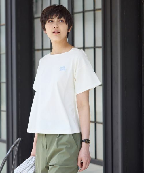 CARA O CRUZ / キャラ・オ・クルス Tシャツ | 【UVケア 吸水速乾 洗える】 胸刺繍Tシャツ | 詳細2