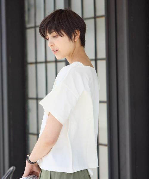 CARA O CRUZ / キャラ・オ・クルス Tシャツ | 【UVケア 吸水速乾 洗える】 胸刺繍Tシャツ | 詳細3