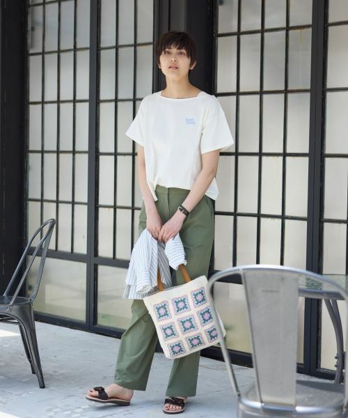 CARA O CRUZ / キャラ・オ・クルス Tシャツ | 【UVケア 吸水速乾 洗える】 胸刺繍Tシャツ | 詳細6