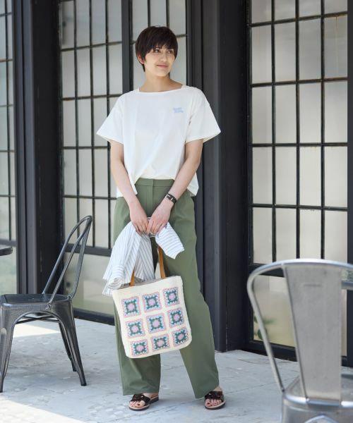 CARA O CRUZ / キャラ・オ・クルス Tシャツ | 【UVケア 吸水速乾 洗える】 胸刺繍Tシャツ | 詳細7