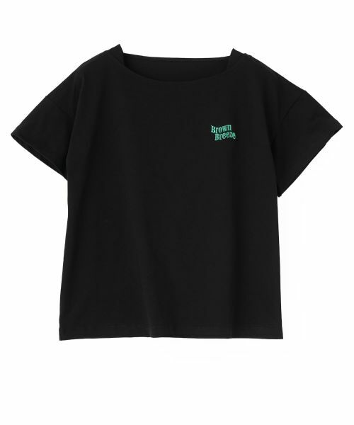 CARA O CRUZ / キャラ・オ・クルス Tシャツ | 【UVケア 吸水速乾 洗える】 胸刺繍Tシャツ（ブラック）