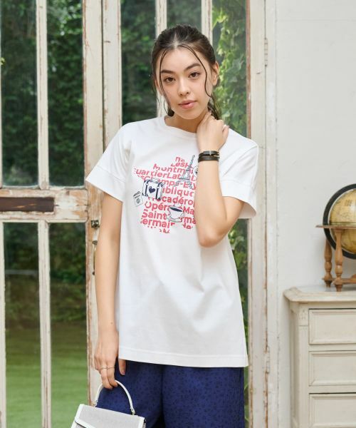 CARA O CRUZ / キャラ・オ・クルス Tシャツ | 【接触冷感】フランス旅Tシャツ | 詳細1