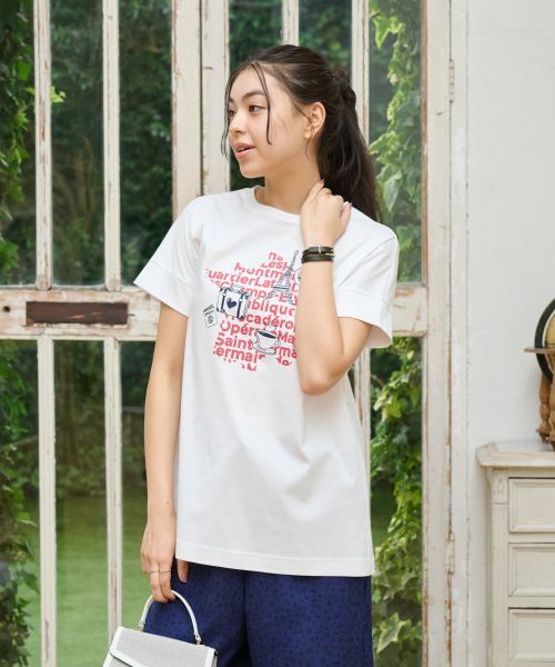 CARA O CRUZ / キャラ・オ・クルス Tシャツ | 【接触冷感】フランス旅Tシャツ | 詳細2
