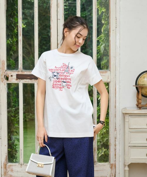 CARA O CRUZ / キャラ・オ・クルス Tシャツ | 【接触冷感】フランス旅Tシャツ | 詳細3