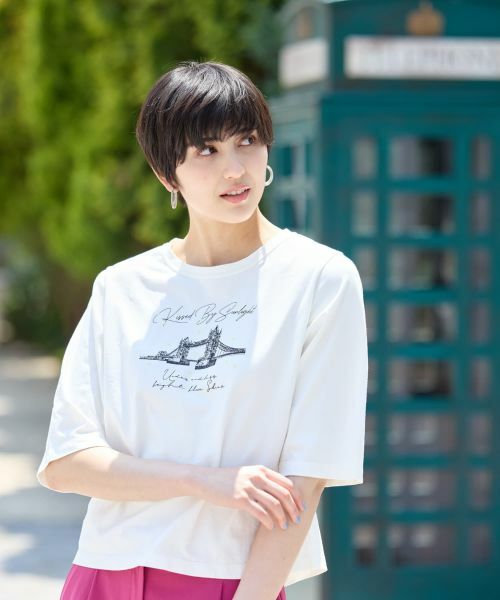 CARA O CRUZ / キャラ・オ・クルス Tシャツ | ブリッジTシャツ(アイボリー)