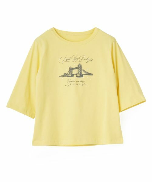CARA O CRUZ / キャラ・オ・クルス Tシャツ | ブリッジTシャツ(レモンイエロー系)