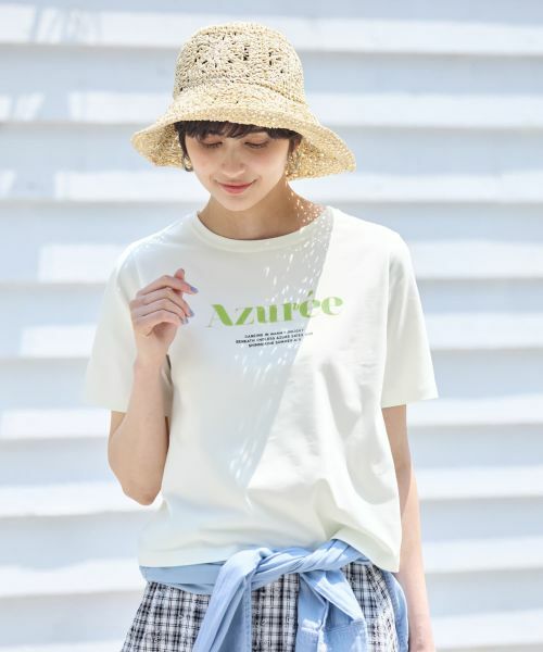 CARA O CRUZ / キャラ・オ・クルス Tシャツ | ラバープリントTシャツ(アイボリー)