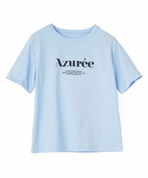 CARA O CRUZ / キャラ・オ・クルス Tシャツ | ラバープリントTシャツ(サックスブルー)