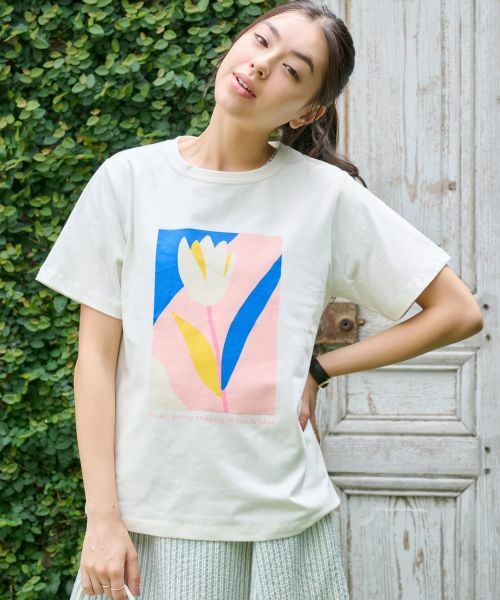 CARA O CRUZ / キャラ・オ・クルス Tシャツ | 【吸水速乾・UVケア】チューリップTシャツ | 詳細11