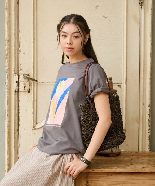 CARA O CRUZ / キャラ・オ・クルス Tシャツ | 【吸水速乾・UVケア】チューリップTシャツ | 詳細14