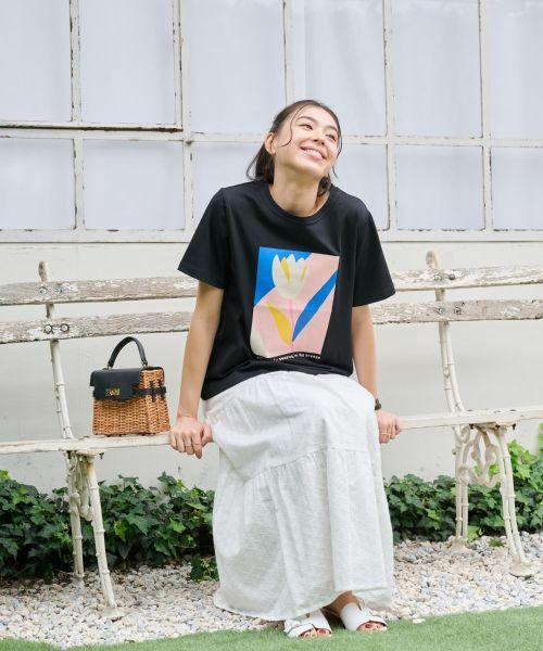 CARA O CRUZ / キャラ・オ・クルス Tシャツ | 【吸水速乾・UVケア】チューリップTシャツ | 詳細17