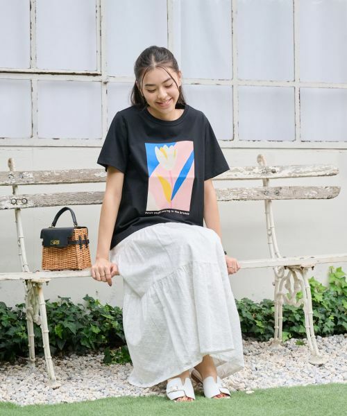CARA O CRUZ / キャラ・オ・クルス Tシャツ | 【吸水速乾・UVケア】チューリップTシャツ | 詳細18