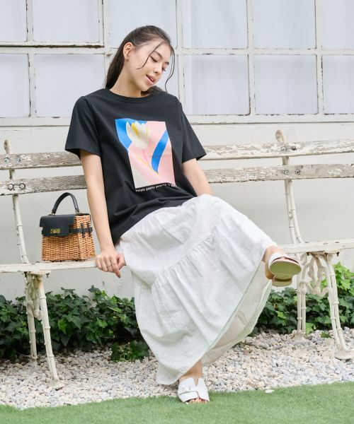 CARA O CRUZ / キャラ・オ・クルス Tシャツ | 【吸水速乾・UVケア】チューリップTシャツ | 詳細19