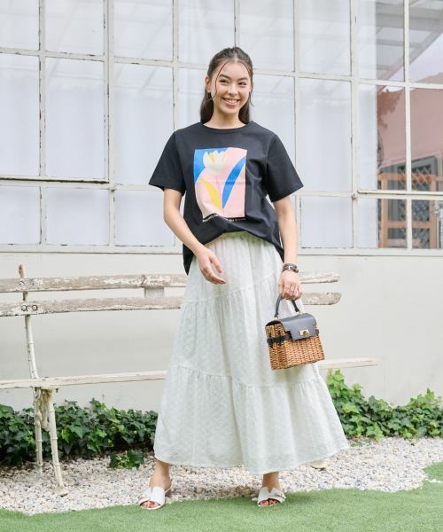 CARA O CRUZ / キャラ・オ・クルス Tシャツ | 【吸水速乾・UVケア】チューリップTシャツ | 詳細22
